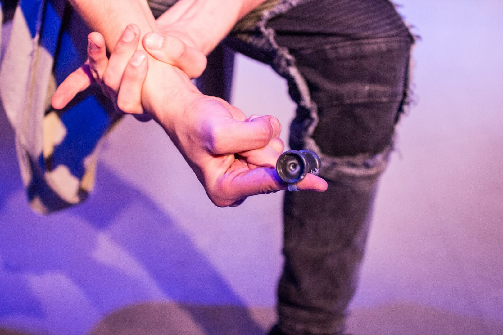 THE OUTLIERS: CAMPFIRE STORIES OF THE FUTURE September 16 - 18, 2017 World Peace Theatre, Kawasaki  Featuring Andrew Woolner, Sasha Aronson, Erik Røger,, and Anisa Dar. Devised by Andrew Woolner, Sasha Aronson, Erik Røger,, and Lindsey Kuhn  Production design by Lindsey Kuhn Sound Design & Music by Chloe Kwok Sound operator and live guitar by Chris Autry  Lights designed by Jeremy Plant Lights operated by Manami Nishida  Stage Crew Paula Tabarez Jiri Terpstra