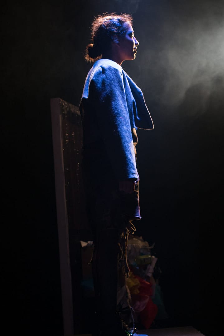 THE OUTLIERS: CAMPFIRE STORIES OF THE FUTURE September 16 - 18, 2017 World Peace Theatre, Kawasaki  Featuring Andrew Woolner, Sasha Aronson, Erik Røger,, and Anisa Dar. Devised by Andrew Woolner, Sasha Aronson, Erik Røger,, and Lindsey Kuhn  Production design by Lindsey Kuhn Sound Design & Music by Chloe Kwok Sound operator and live guitar by Chris Autry  Lights designed by Jeremy Plant Lights operated by Manami Nishida  Stage Crew Paula Tabarez Jiri Terpstra