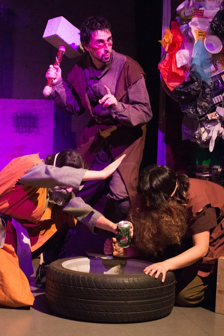 THE OUTLIERS: CAMPFIRE STORIES OF THE FUTURE September 16 - 18, 2017 World Peace Theatre, Kawasaki  Featuring Andrew Woolner, Sasha Aronson, Erik Røger,, and Anisa Dar. Devised by Andrew Woolner, Sasha Aronson, Erik Røger,, and Lindsey Kuhn  Production design by Lindsey Kuhn Sound Design & Music by Chloe Kwok Sound operator and live guitar by Chris Autry  Lights designed by Jeremy Plant Lights operated by Manami Nishida  Stage Crew Paula Tabarez Jiri Terpstra